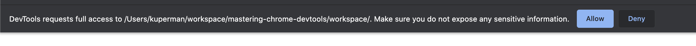 Workspace allow